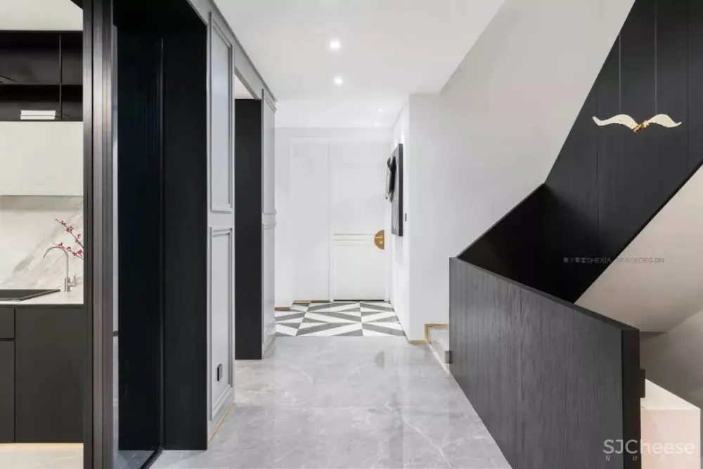 1120㎡轻奢别墅,一半冷艳一半迷红 | 舍下空间