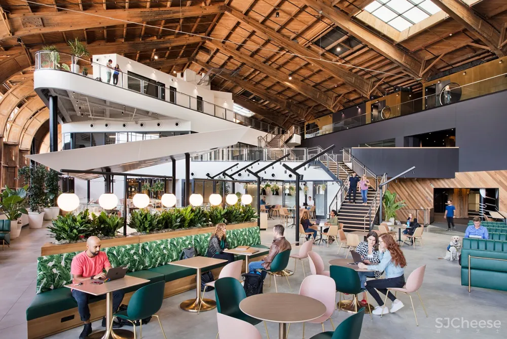 ZGF Architects | Google Spruce Goose办公室,开放式工作空间