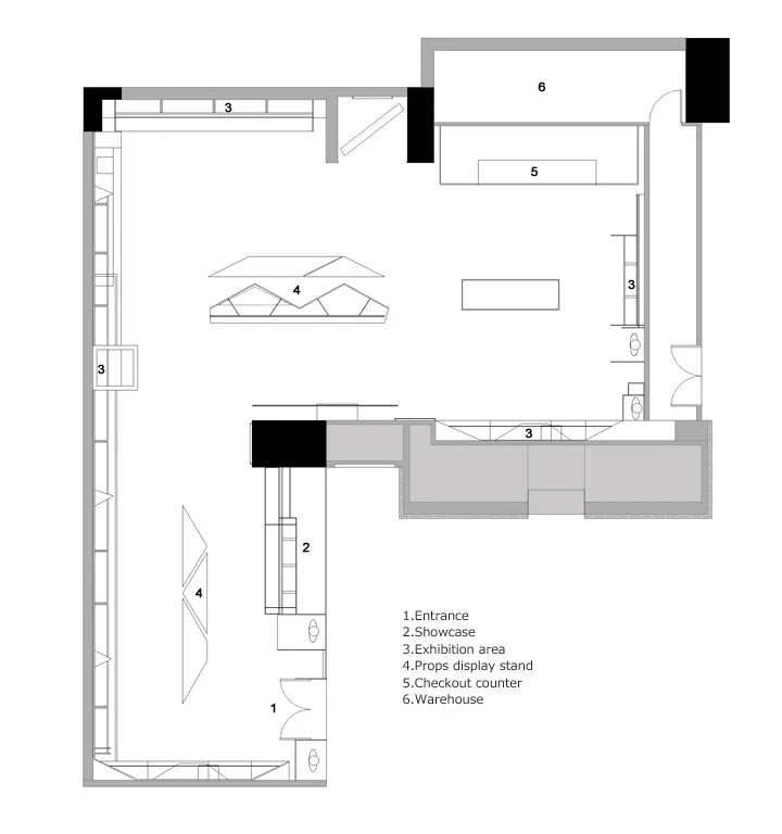 杭州易写男装后现代解构主义空间设计