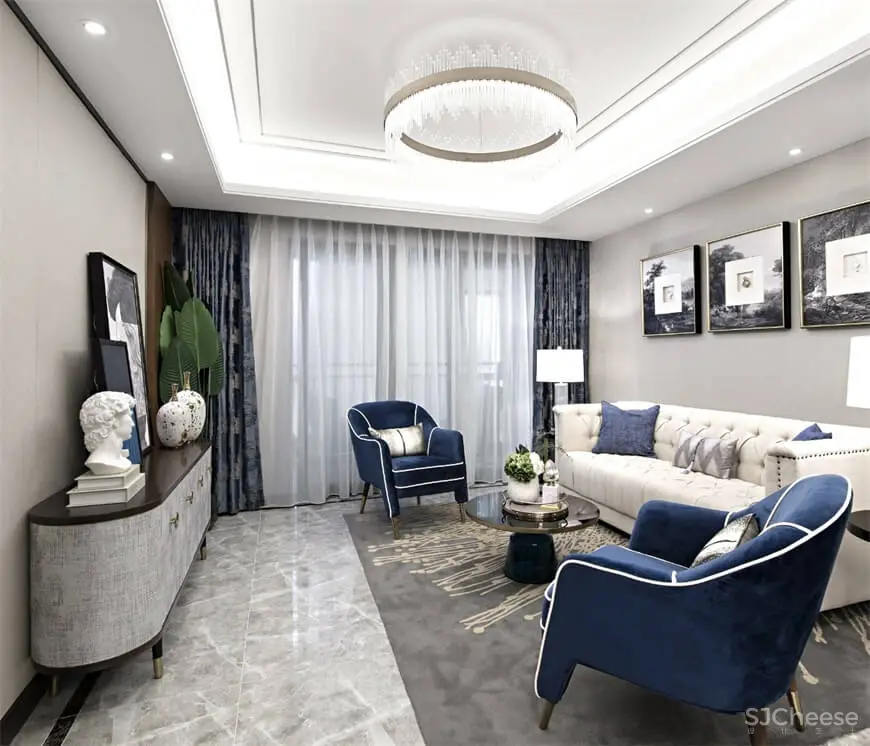 绿地长沙武广样板房丨冷元宝设计