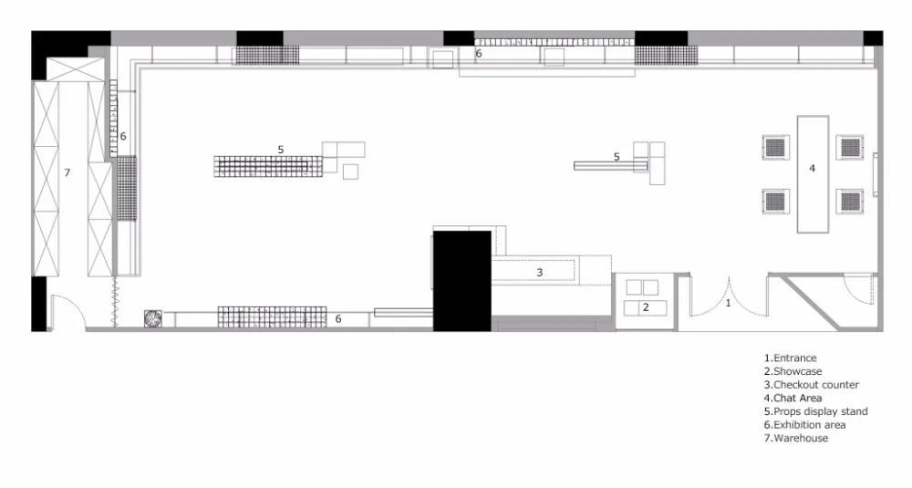 煜哲男装—堆积中的光与影丨术锐室内设计 首