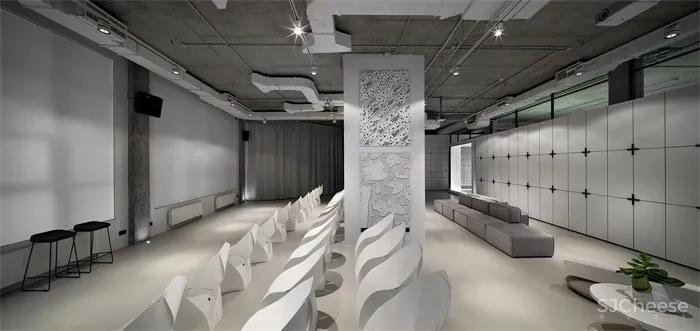 乌克兰黑白简约Soesthetic集团办公室 | SOESTHETIC GROUP