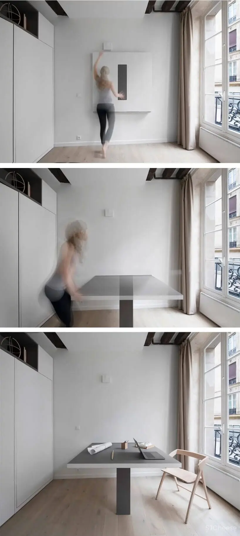 巴黎16㎡建筑师多功能小公寓设计