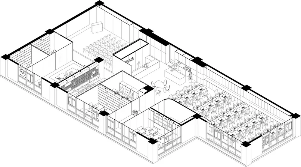 百分金融办公室,北京 / 兼建筑