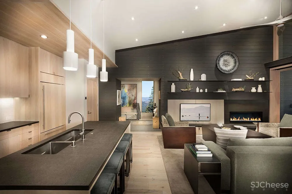 Modern Mountain Home by Aspen Leaf Interiors
