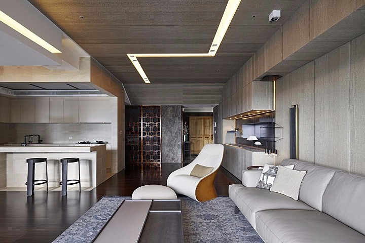 122㎡现代混搭风格住宅 | 奇逸空间设计