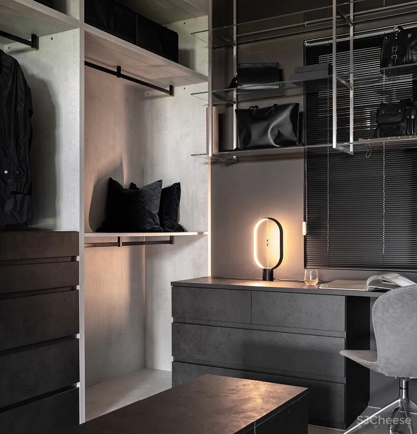 灰阶精品旅店质感!高雄106m²现代蓝调双人公寓 | TA+S 创夏形构