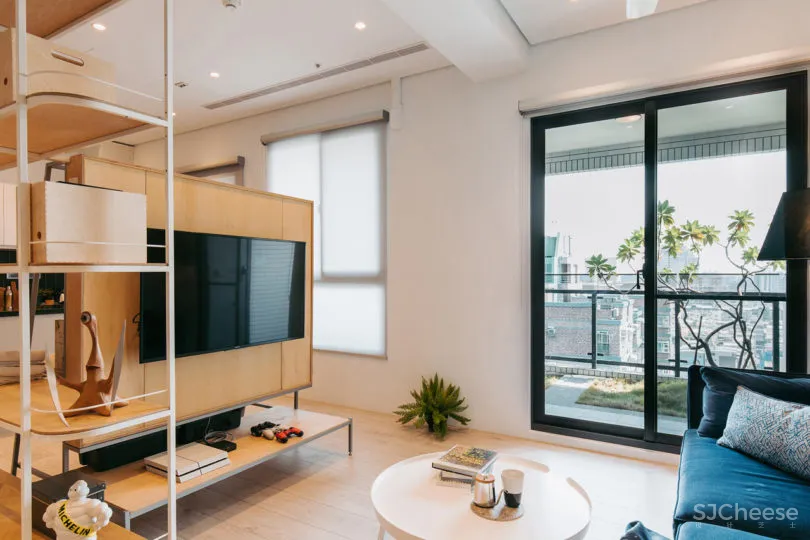 宝岛台湾一间46.2平米开放式小公寓设计