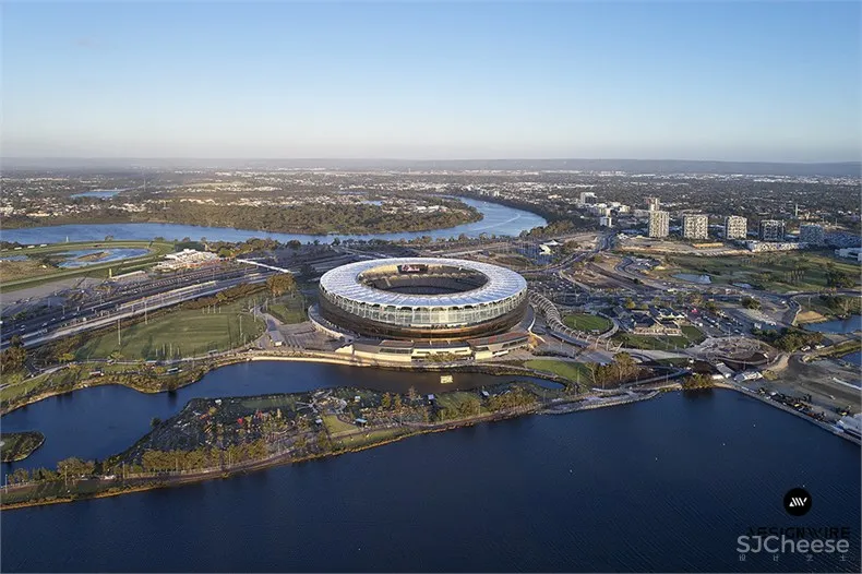 HASSELL / Cox / HKS ：珀斯Optus体育场设计