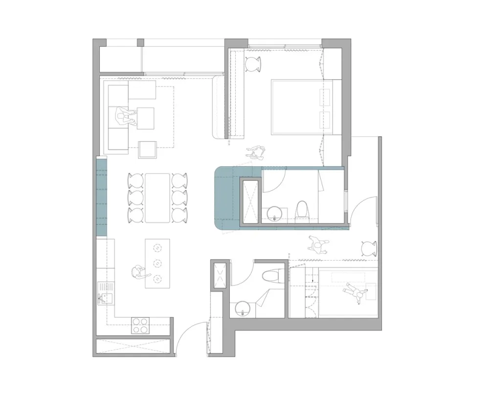 P02 公寓 / Comma Studio