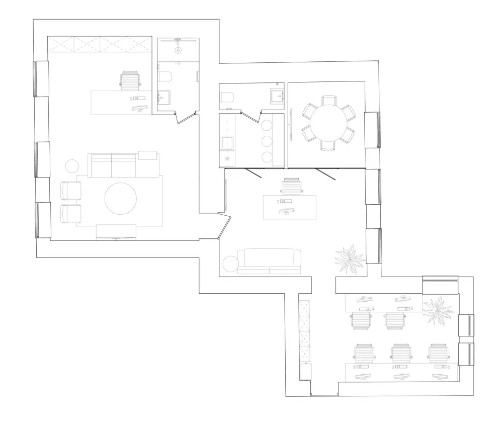 立陶宛维尔纽斯世界遗产改造白色办公室