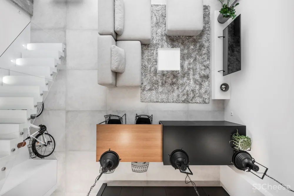 首发 | IDwhite 简约的工业阁楼公寓