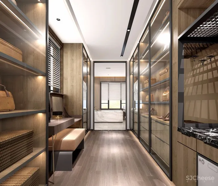 【金螳螂设计】苏州世茂铜雀台大平层样板间效果图设计方案