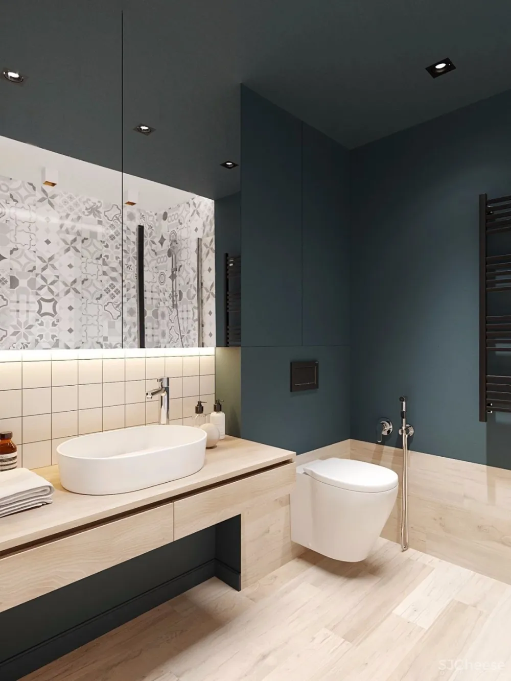 81.6㎡一家三口,用玻璃隔断丨这样的玄关不亚于130㎡的标配