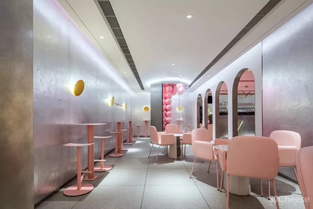 喜茶南京德基 PINK 店:Beautiful Chaos | 梅蘭工作室 首