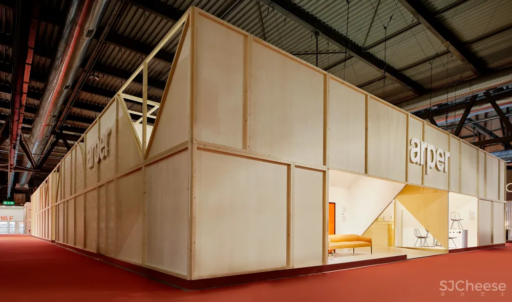 2 booths for arper salone del mobile 2017 milano