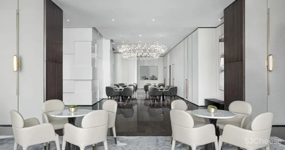 最美高级灰售楼处设计，别具一格的水墨禅境