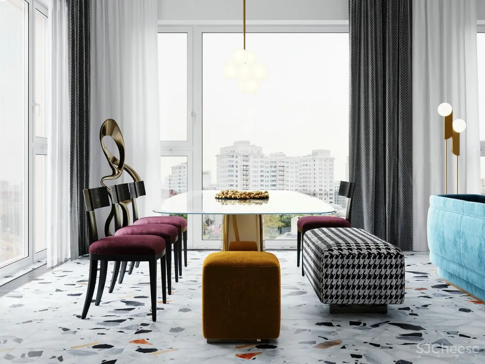 莫斯科110㎡轻奢时尚风设计 | Stanislav Ananev 首