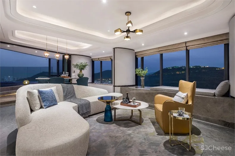 31设计:三亚鸿洲天玺顶层豪宅设计