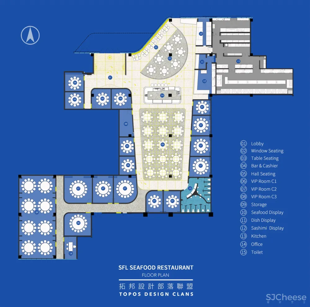 顺风楼海鲜馆,温州 / 拓邦部落设计联盟 首