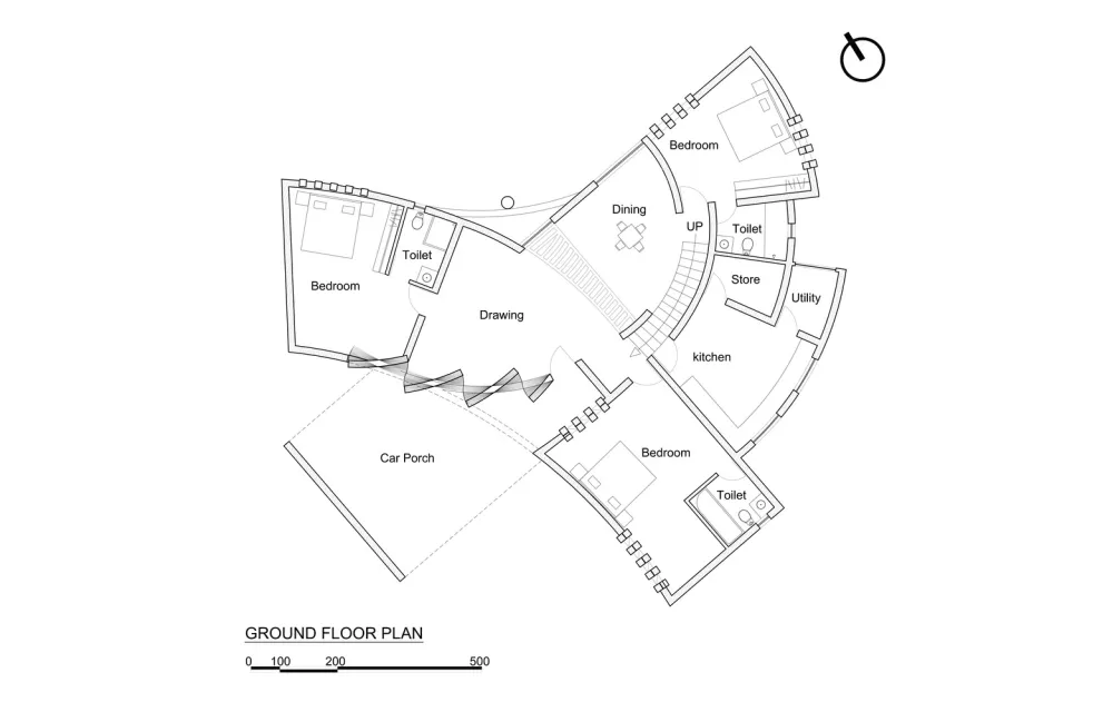 印度牧师住宅 / Wallmakers