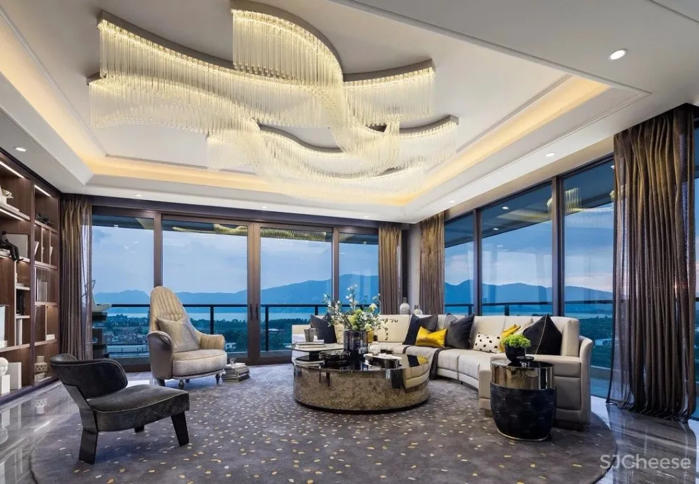 新作| 270°江景超大平层设计，美到爆 首