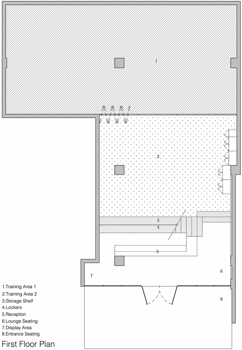 300㎡老建筑改造的上海KO轻拳馆