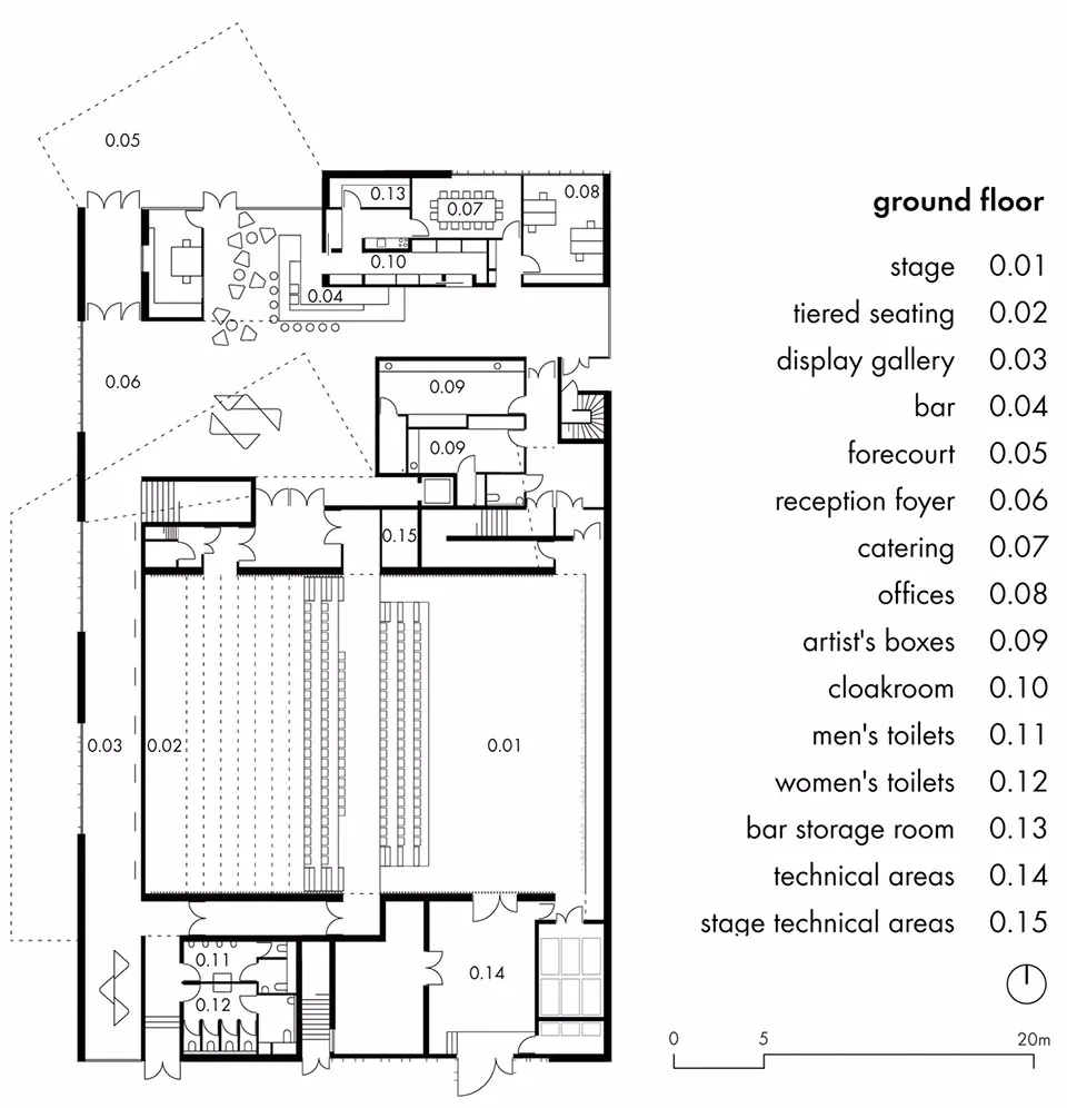 Dominique Coulon & associés:法国Allende表演厅和排练工作室 首