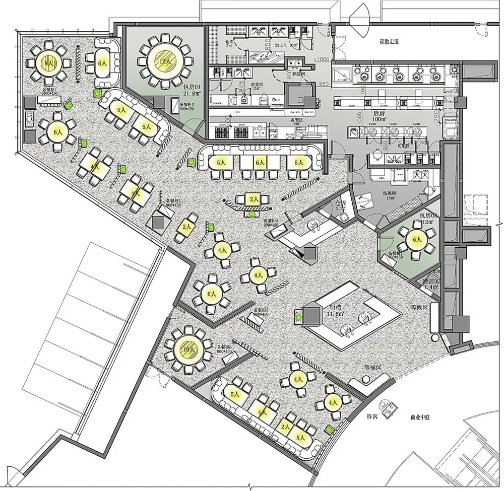 厦门万象城闽和南餐厅 / NOMOS设计事务所 首