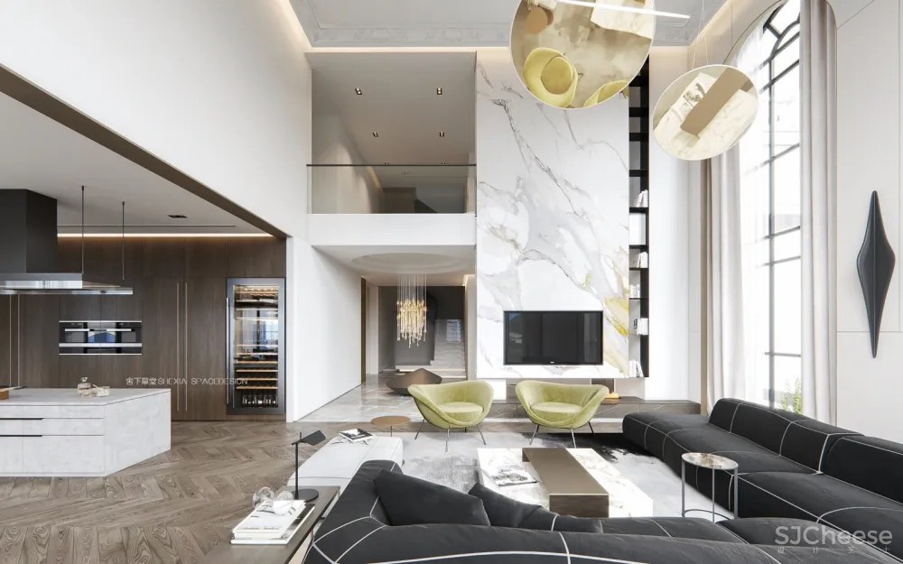 【舍下空间新作】900㎡如此完美有气质的别墅软装设计