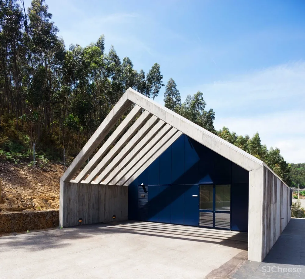 Pedro Geraldes | 森林中的现代工业建筑