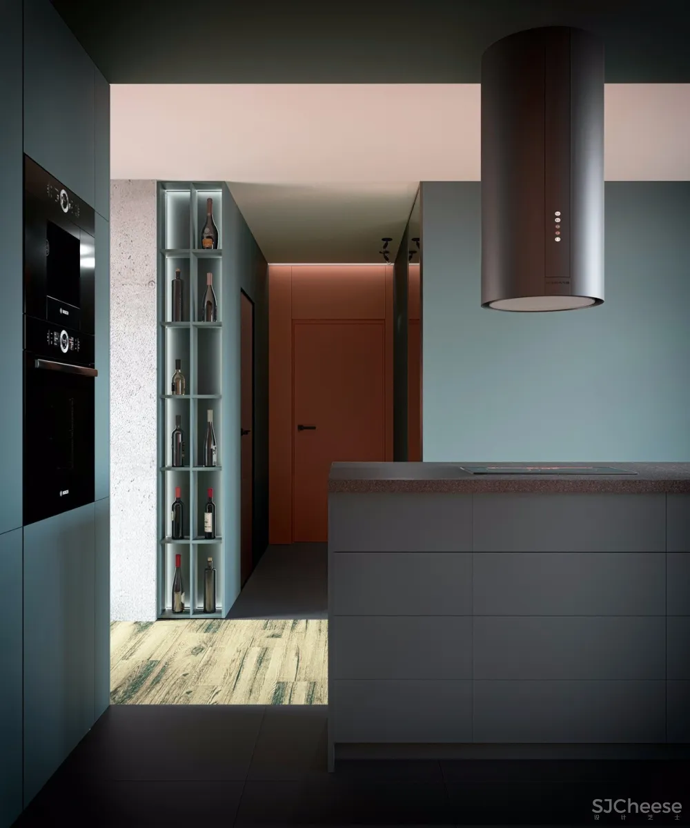 绿+橙 基辅个性公寓设计 | Elena Fateeva 首