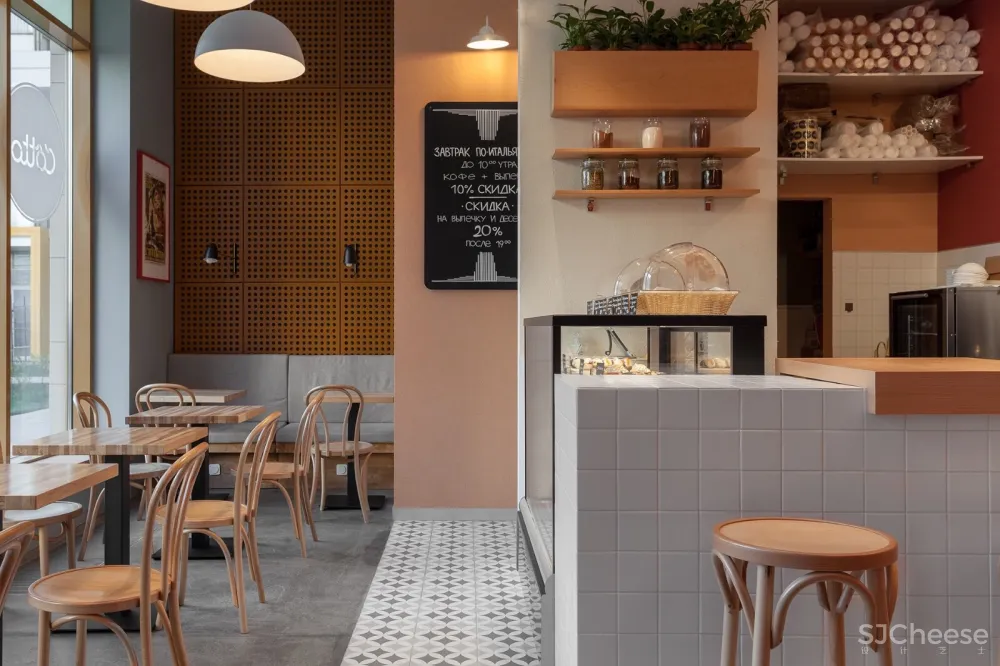 莫斯科48m²Cotto罗马风格咖啡店 | Small Studio 首