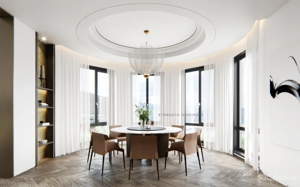 【舍下空间新作】900㎡如此完美有气质的别墅软装设计