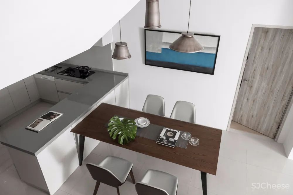 蓝灰纯净北欧风 | 詹皓设计