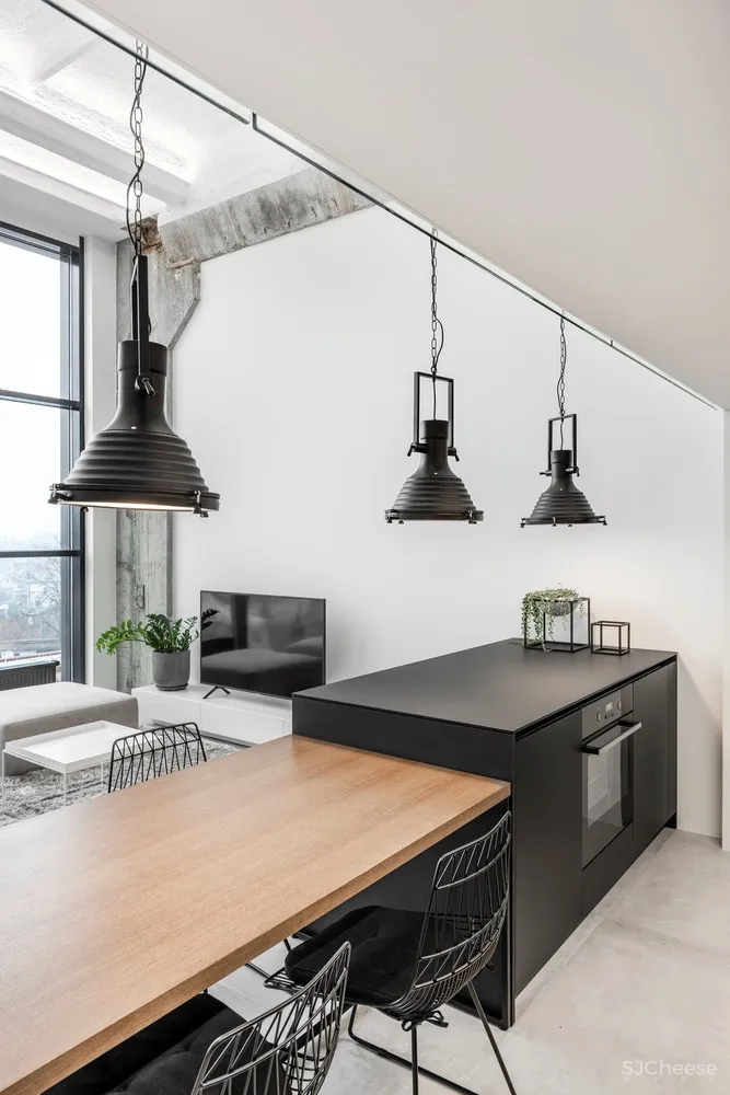 首发 | IDwhite 简约的工业阁楼公寓