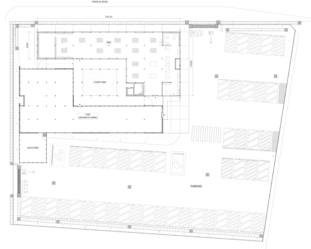 日本Jins眼镜店的内部结构