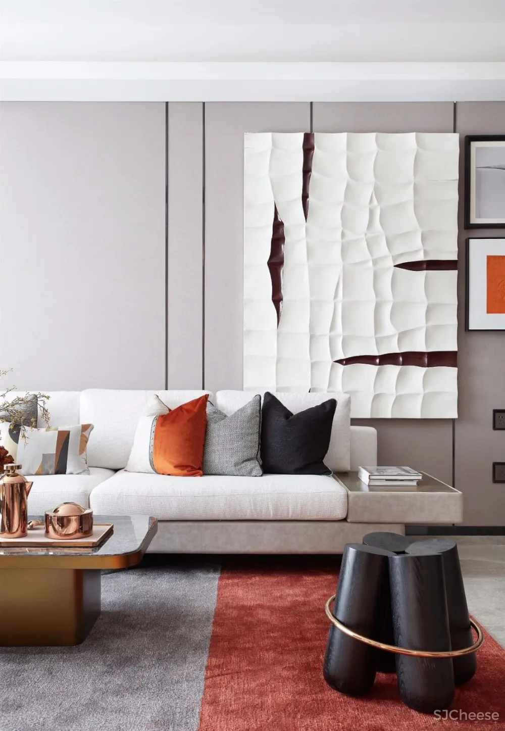 307.5㎡爱马仕橙别墅设计方案 丨优雅又不失时尚感。