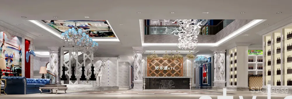 好乐迪KTV施工图+效果图