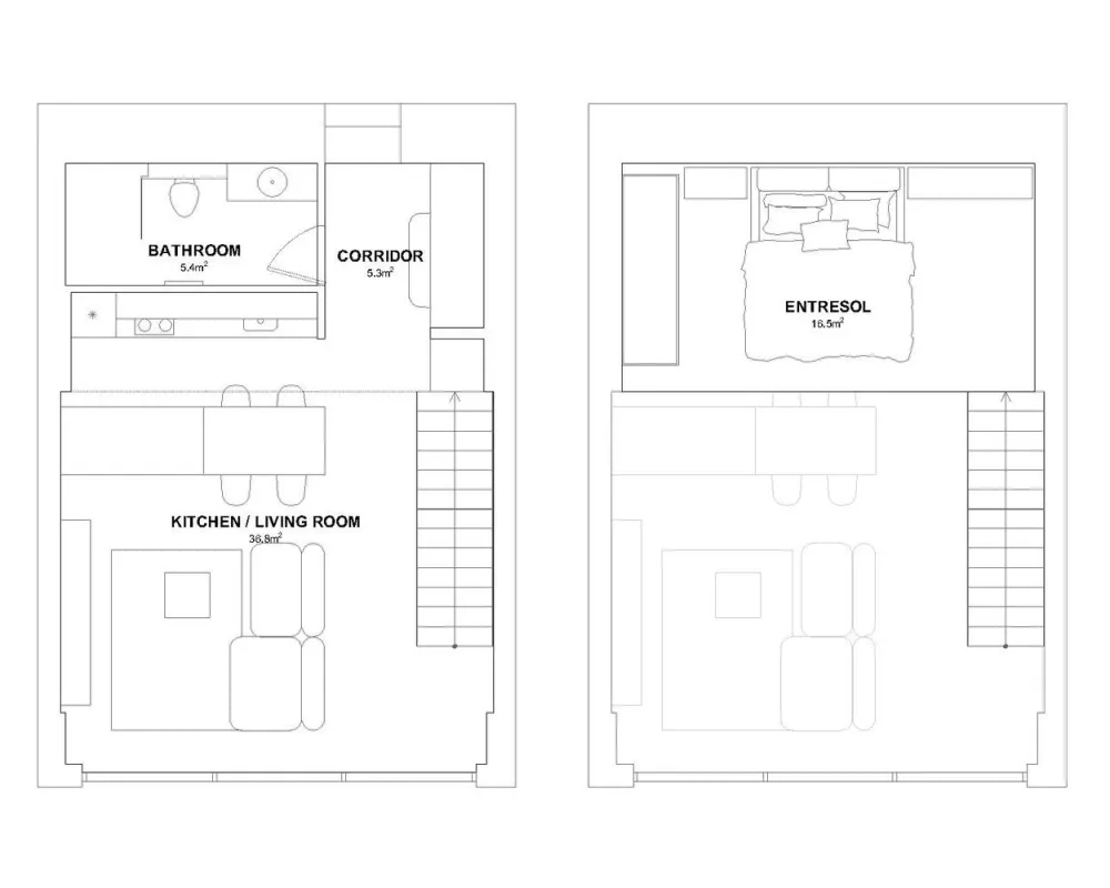 首发 | IDwhite 简约的工业阁楼公寓