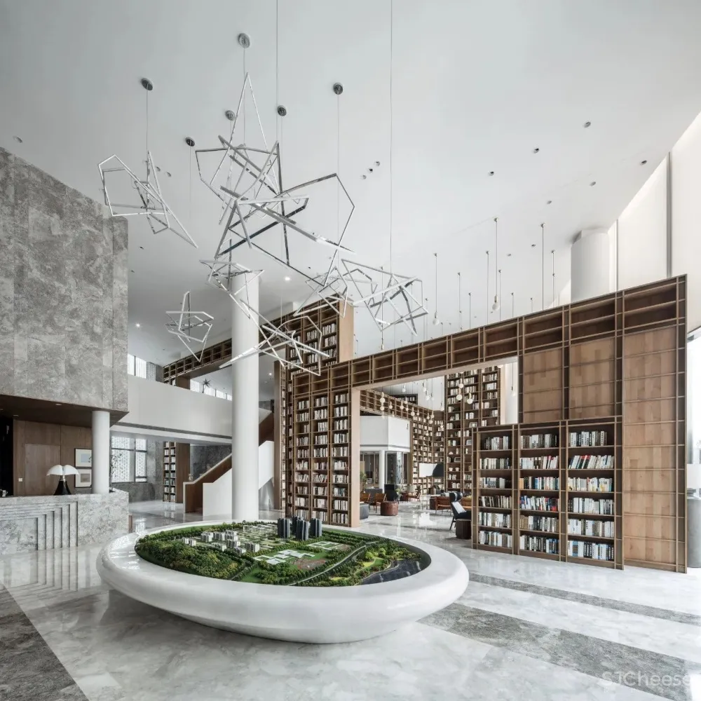 尚壹扬新作：解构的图书馆—— 绿城武汉凤起乐鸣销售中心