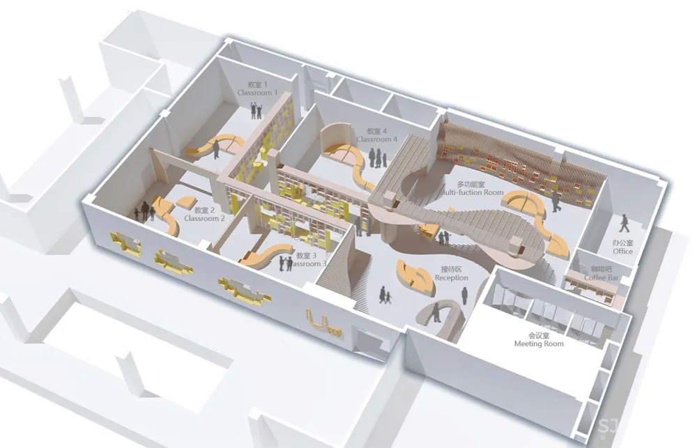 石家庄“U米 ● play”儿童教育戏剧艺术中心 / 非静止建筑设计