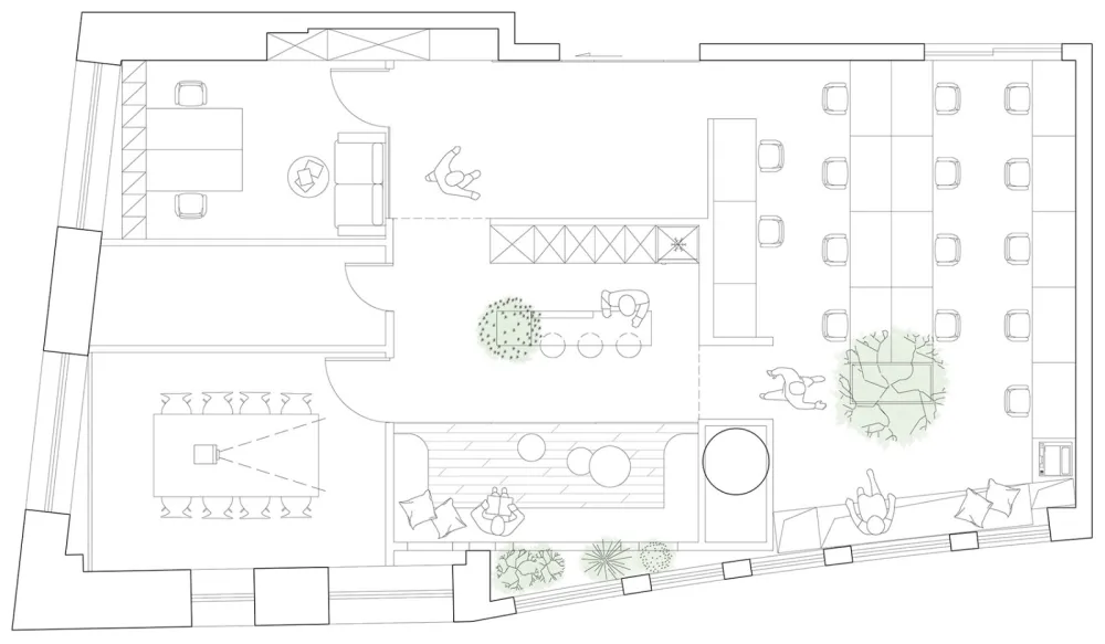 盒中绿意，上海 ： 目心设计研究室 首