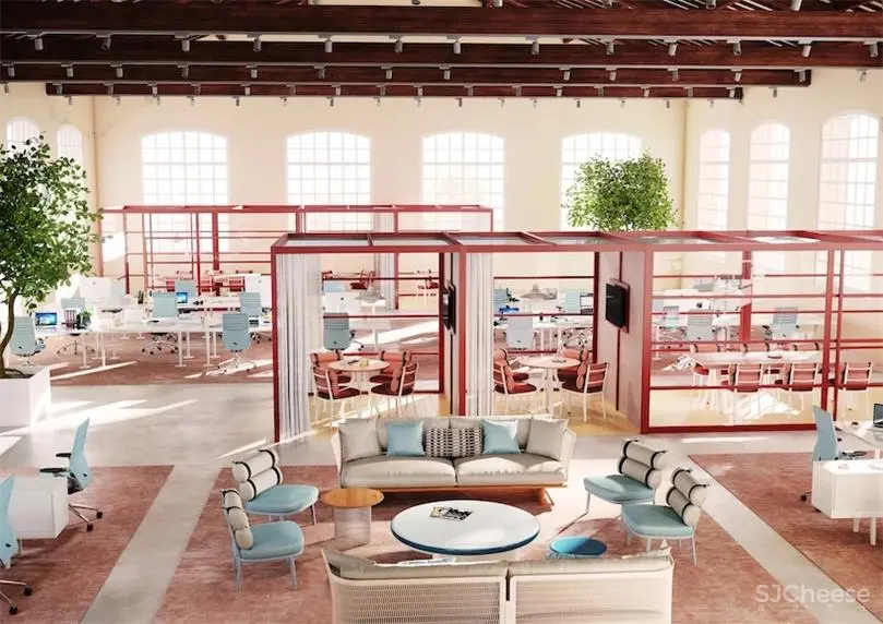 kettal为开放式工作空间设计了模块化“办公亭”