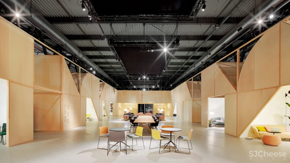 2 booths for arper salone del mobile 2017 milano