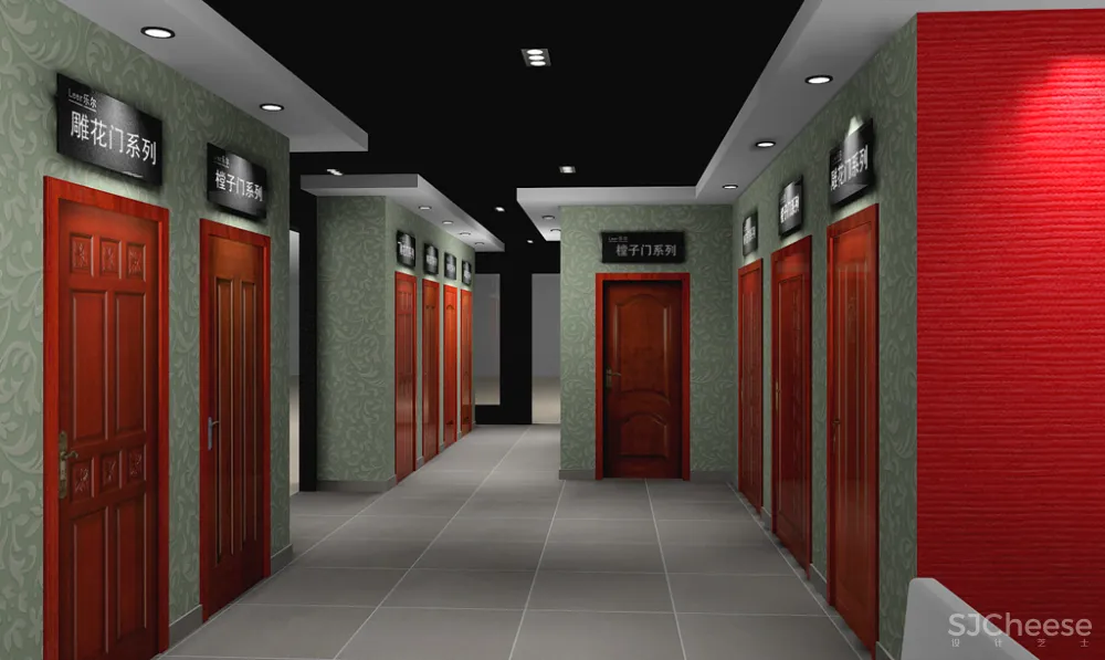 大型实木门专卖店设计图（含效果） 9