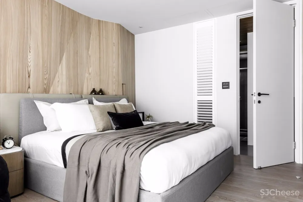 灰+绿 焕然一新的清新住宅空间 | 大也国际空间设计