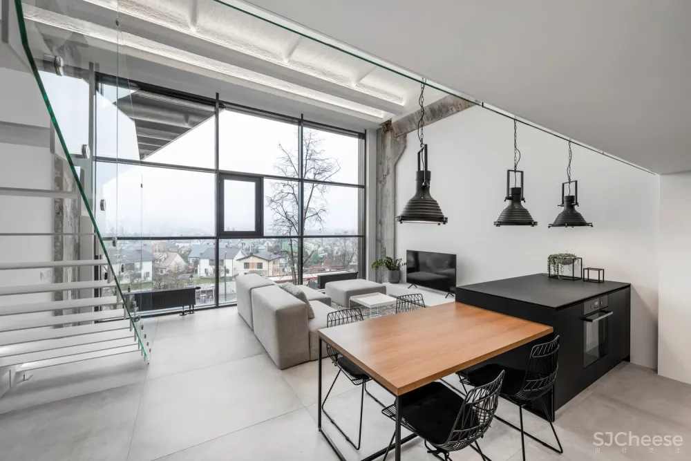 首发 | IDwhite 简约的工业阁楼公寓