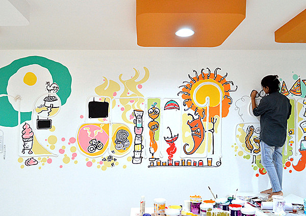 Freshdesk印度金奈有趣的开放式办公空间设计