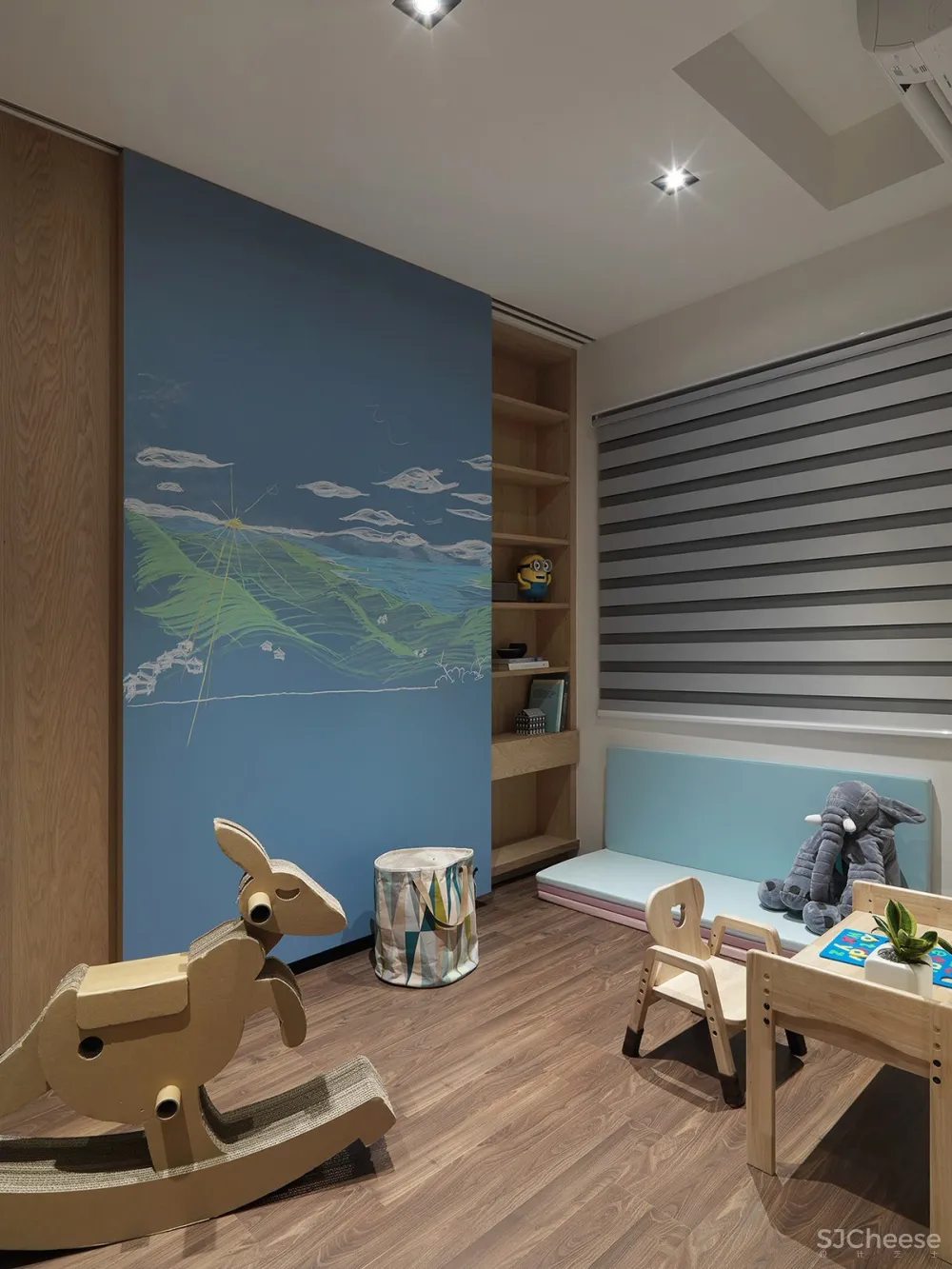 钟爱Tiffany蓝，气质家庭住宅 | Joy Chen